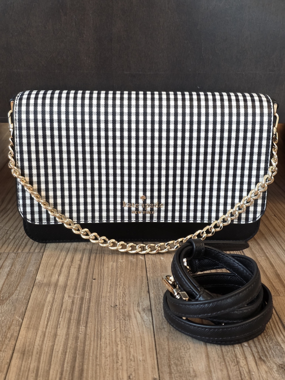 Kate Spade Madison Jazzy Gingham Convertible Crossbody